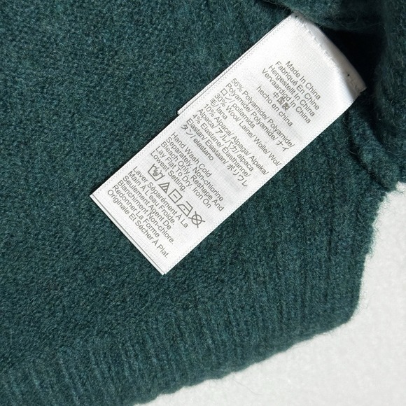 J. Crew Green Turtleneck Sweater - Picture 7 of 14